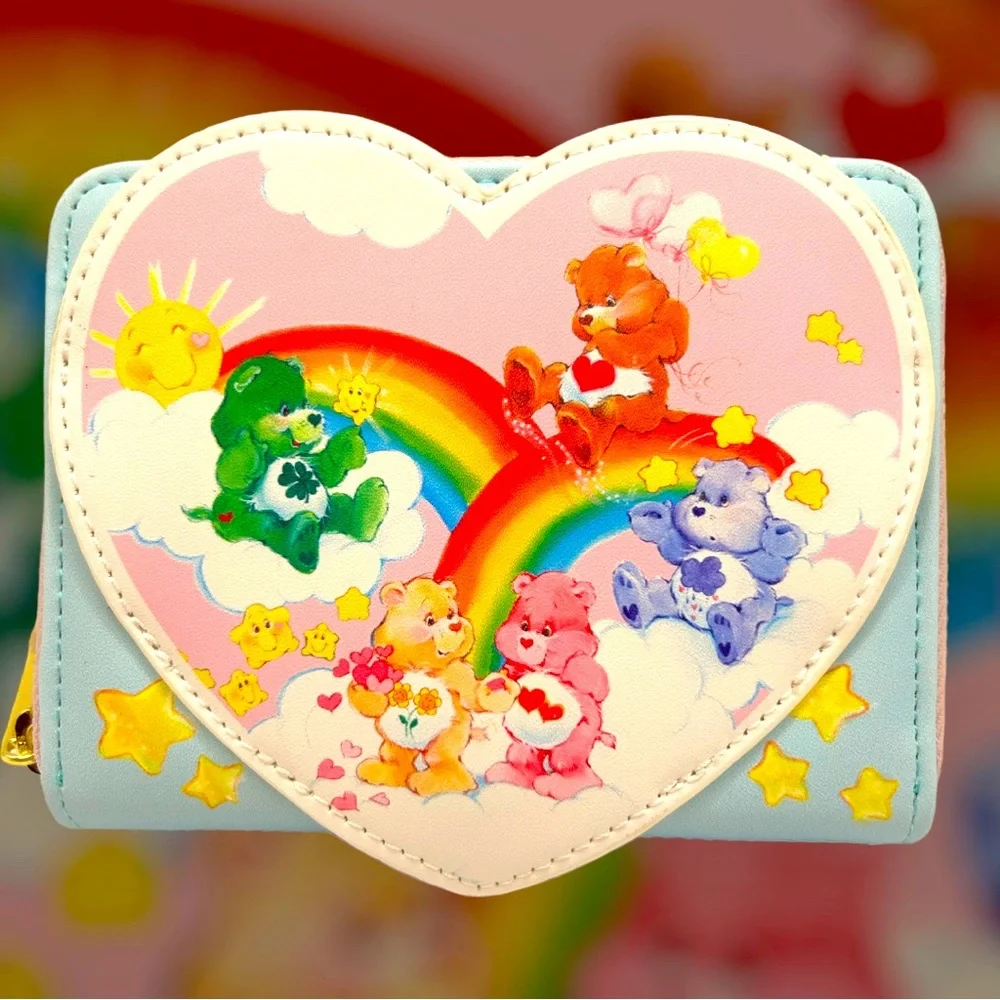 Loungefly Care Bears Cloud Party Zip Around Wallet